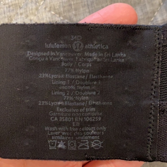 Lululemon Black Ta Ta Tamer 34D - Picture 14 of 16
